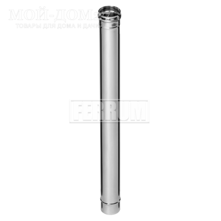 Труба дымоходная 1 метр 115 мм (430/0,5) | Мой-Дом27 | Предназначен для отвода дыма и газов на прямом участке.