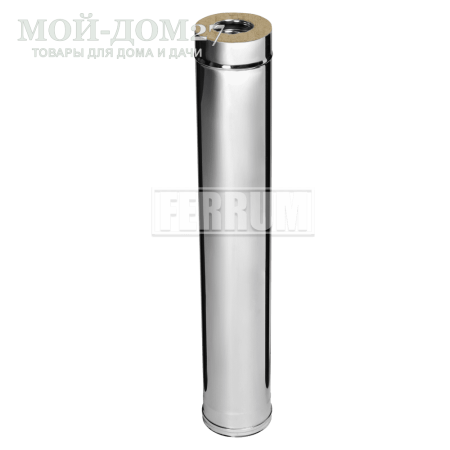 Сэндвич труба 1 метр 150х210 мм (430/0,8) | Мой-Дом27 | Предназначен для отвода дыма и газов на прямом участке.